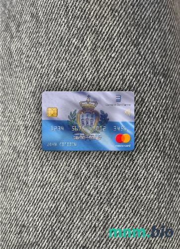 San Marino Banca di San Marino bank wygląd zdjęcia mastercard skan PSD + zdjęcie